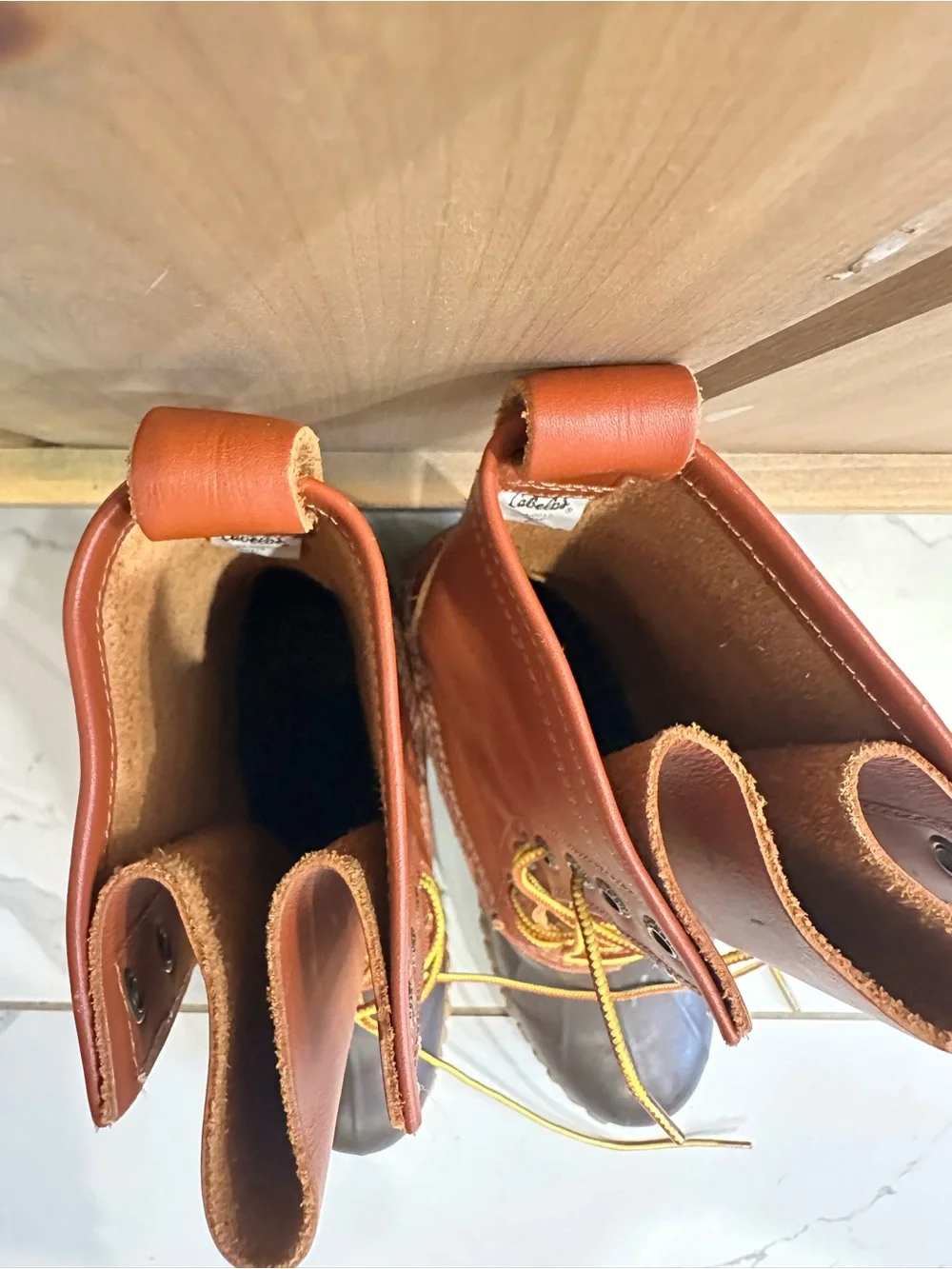 Cabela's Brown and Tan Waterproof Lace-Up Men's Boots